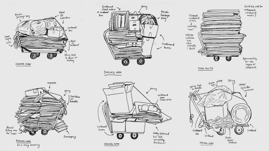 Student work: Various uses of trolleys, from 'Trolleys and the elderly: The driving force of Hong Kong' by Olivia Tseu Tjoa